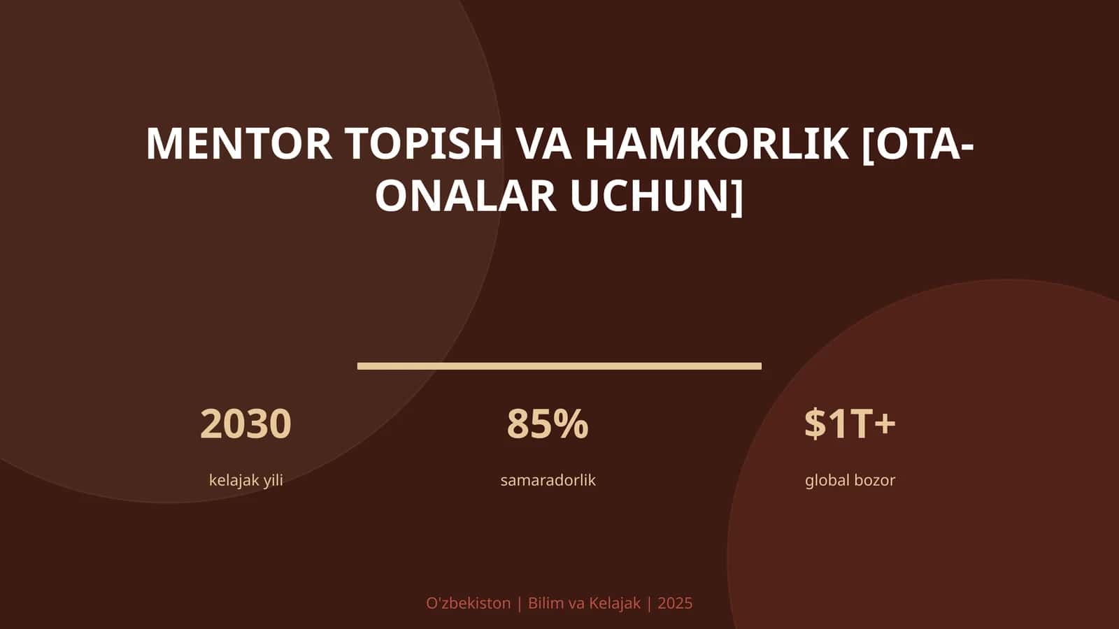 Mentor topish va hamkorlik [ota-onalar uchun] 1