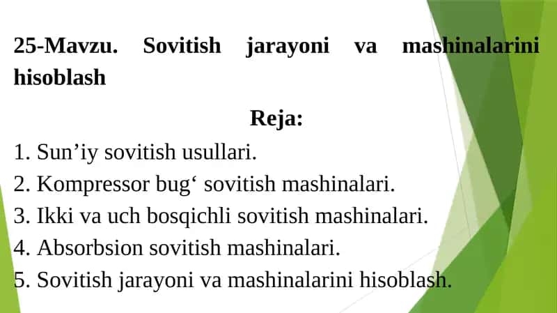 Sovitish jarayoni va mashinalarini hisoblash 1