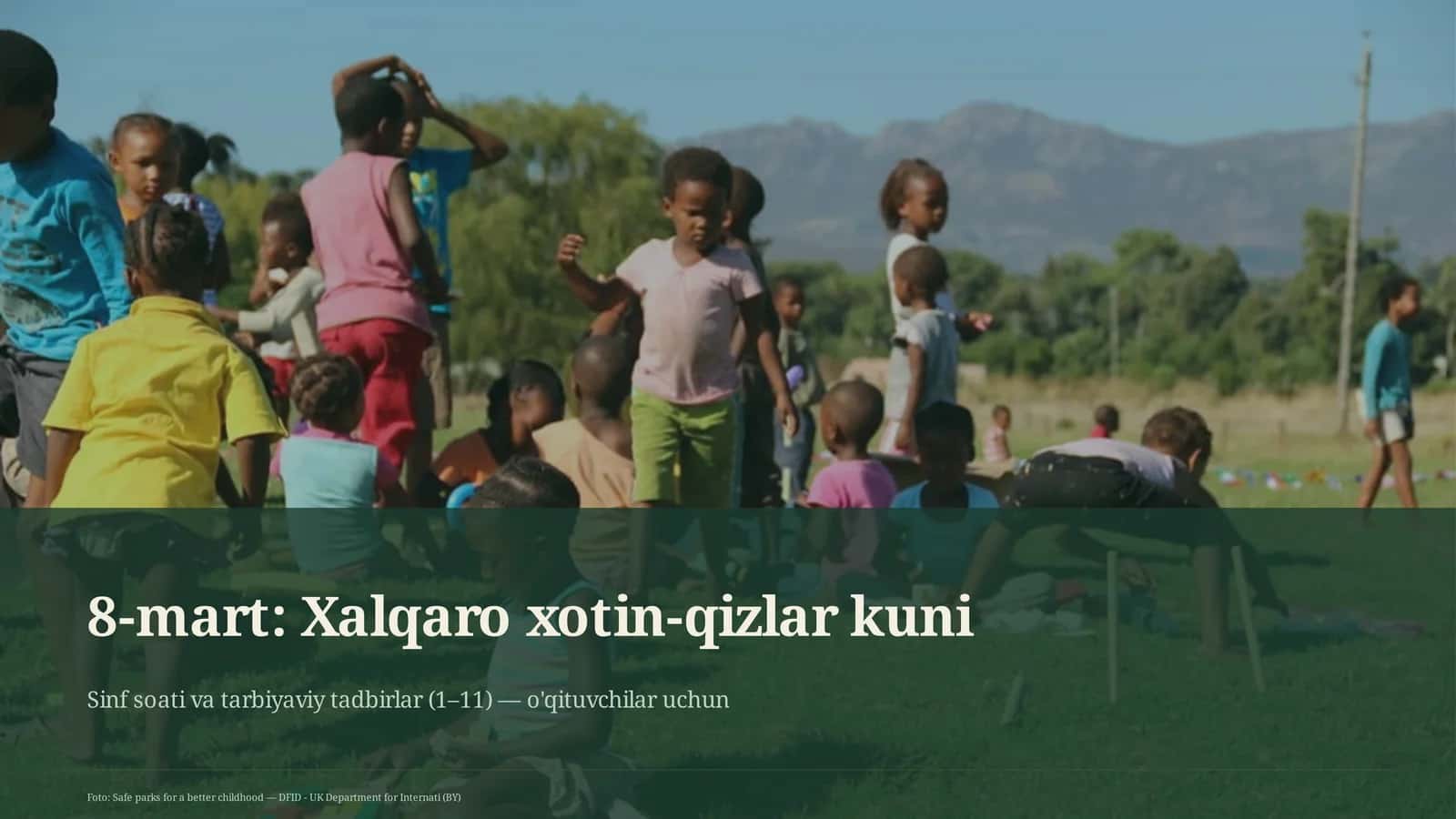 8-mart: Xalqaro xotin-qizlar kuni 1