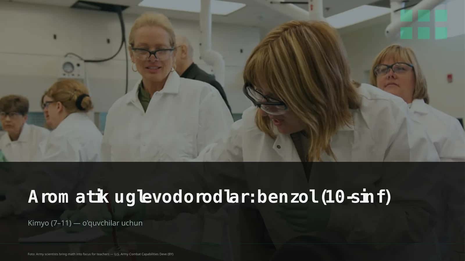 Aromatik uglevodorodlar: benzol (10-sinf) 1