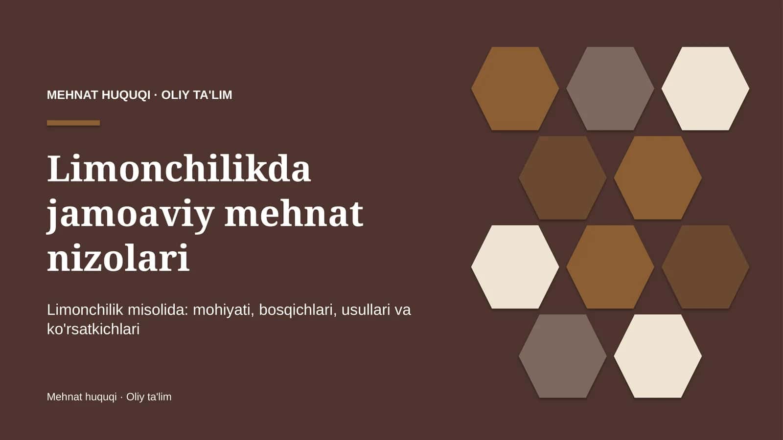 Limonchilikda jamoaviy mehnat nizolari 1