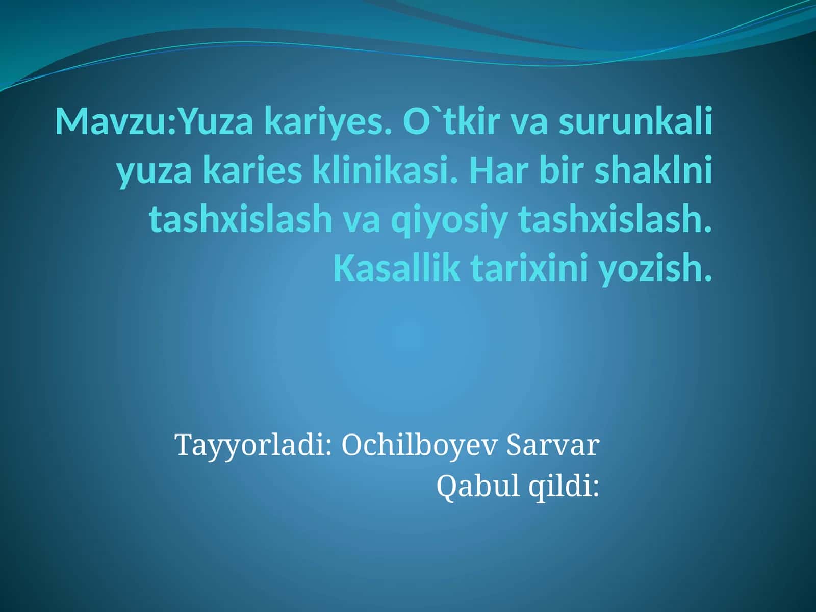 Yuza karies 1