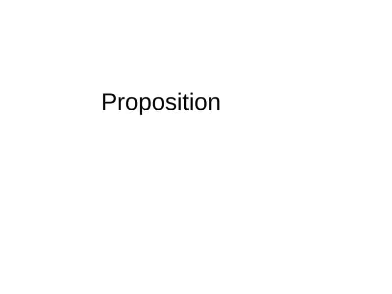Proposition 1
