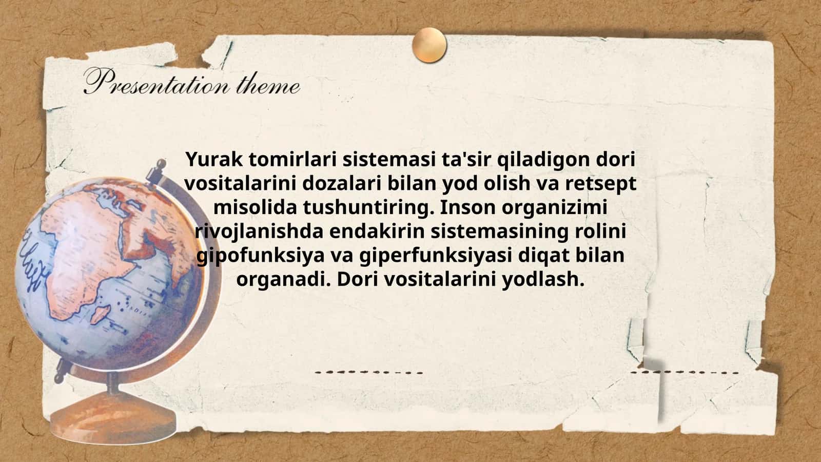 Dori vositalarini yodlash 1