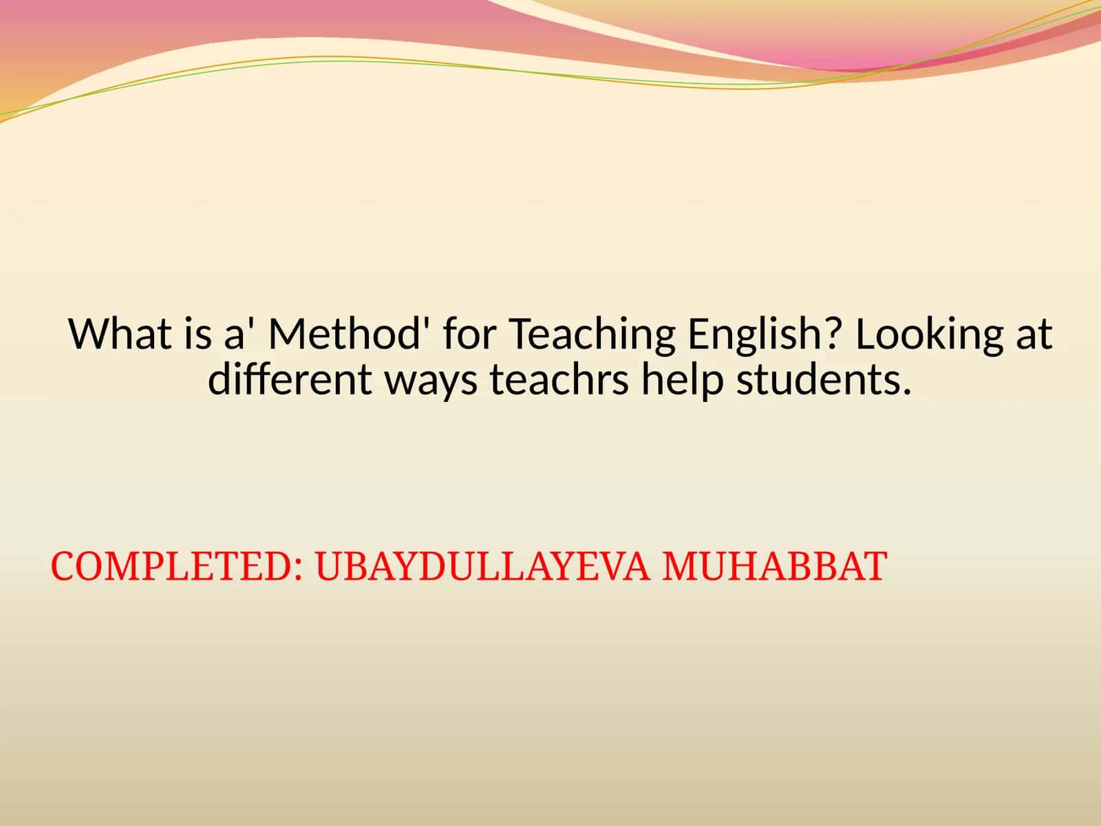 Method 1