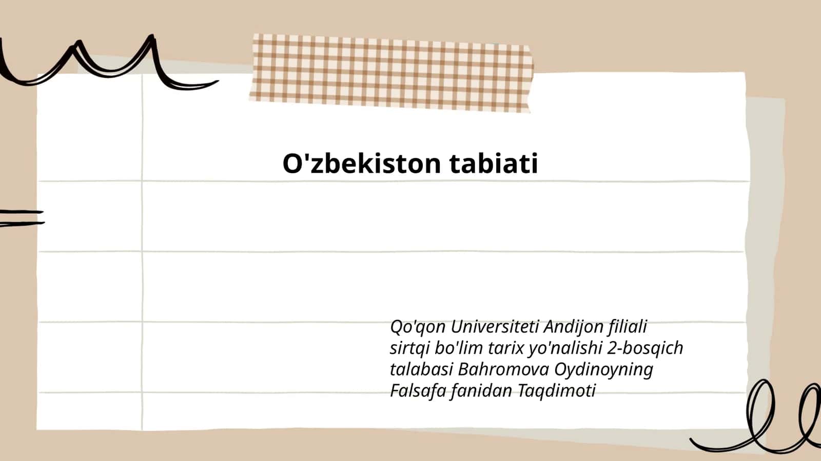 O'zbekiston tabiati 1