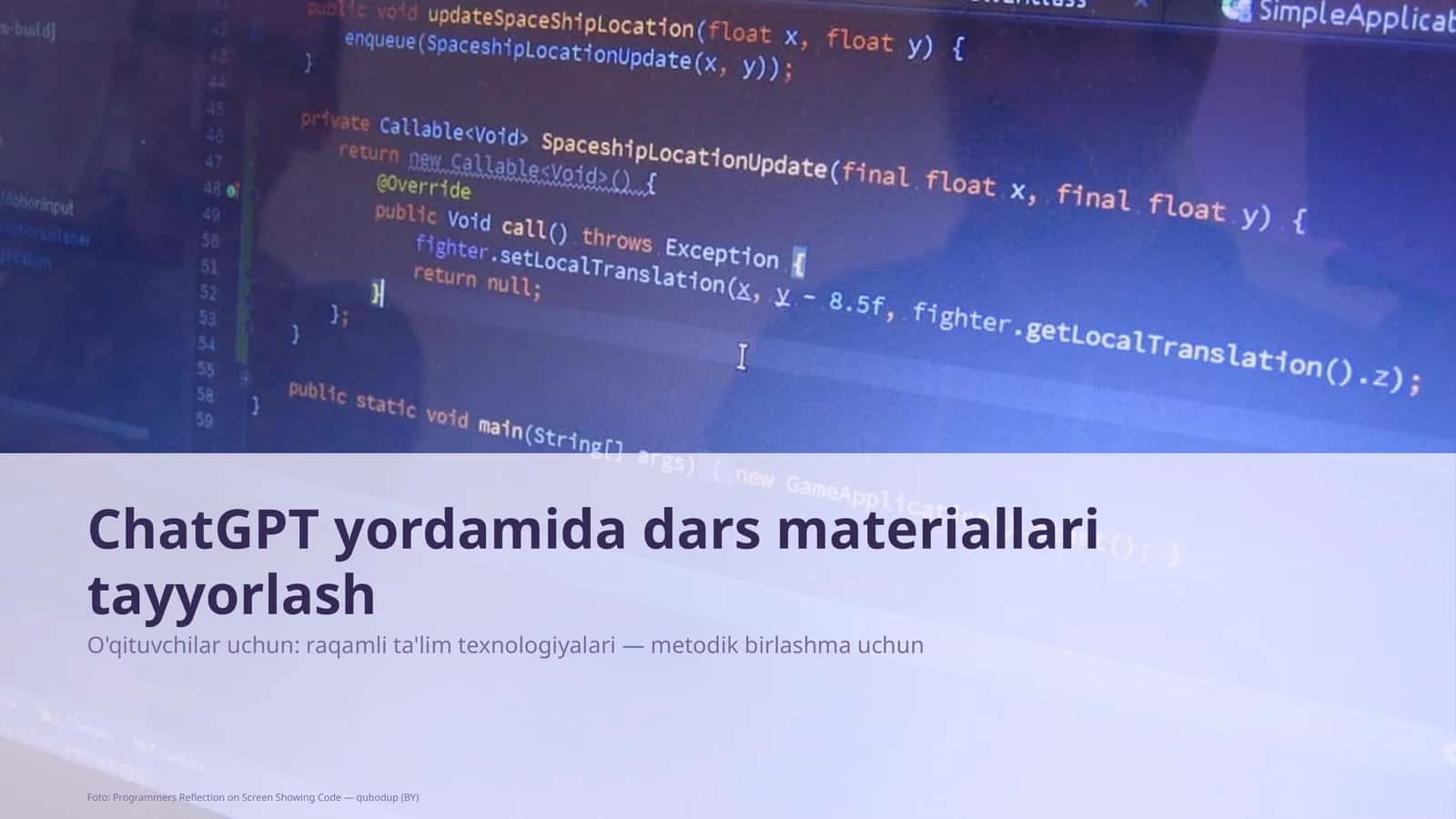 Dars materiallari tayyorlash 1