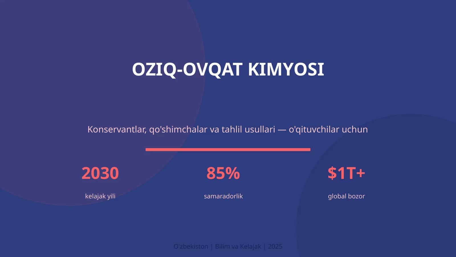 Oziq-ovqat kimyosi 1
