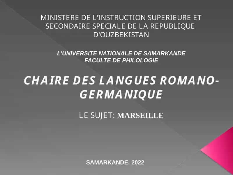 MARSEILLE 1