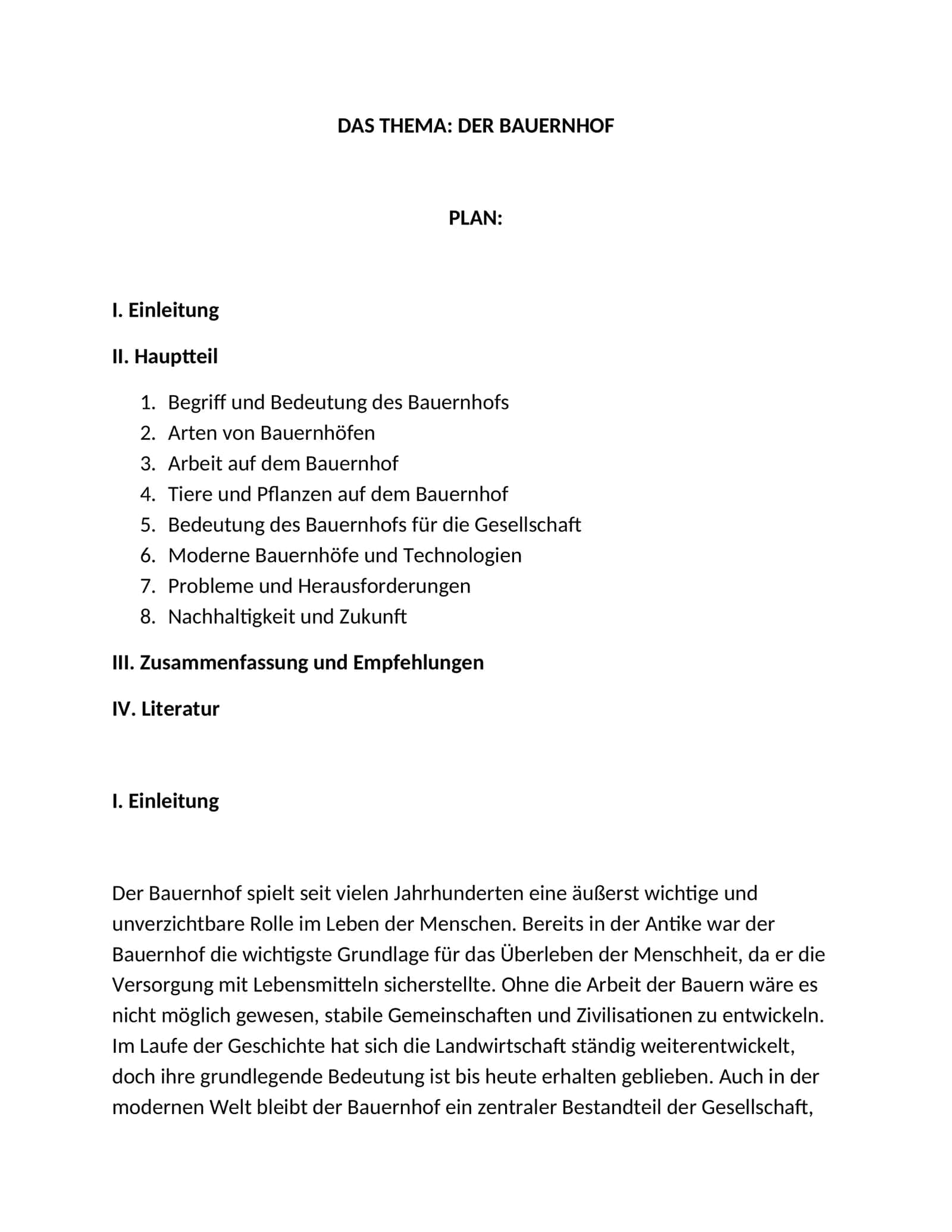 DER BAUERNHOF 1