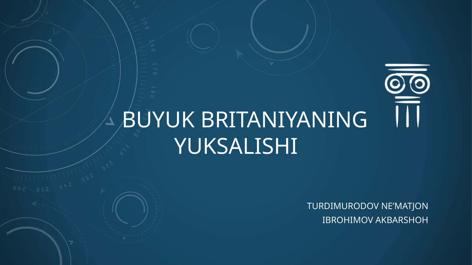 BUYUK BRITANIYANING YUKSALISHI 1