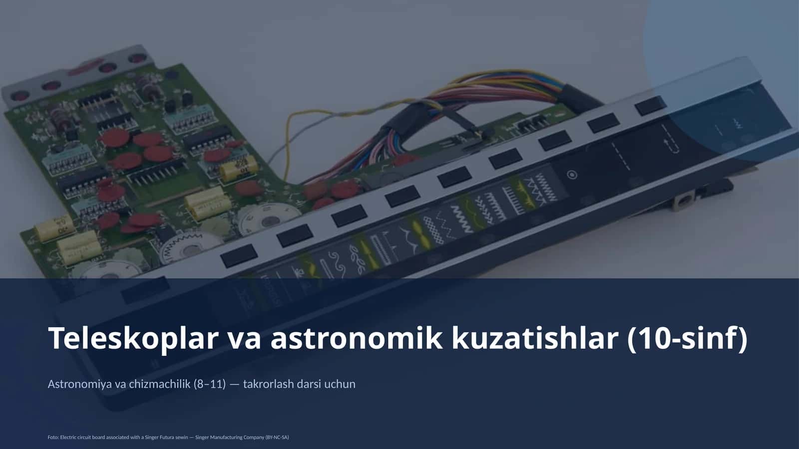 Teleskoplar va astronomik kuzatishlar (10-sinf) 1