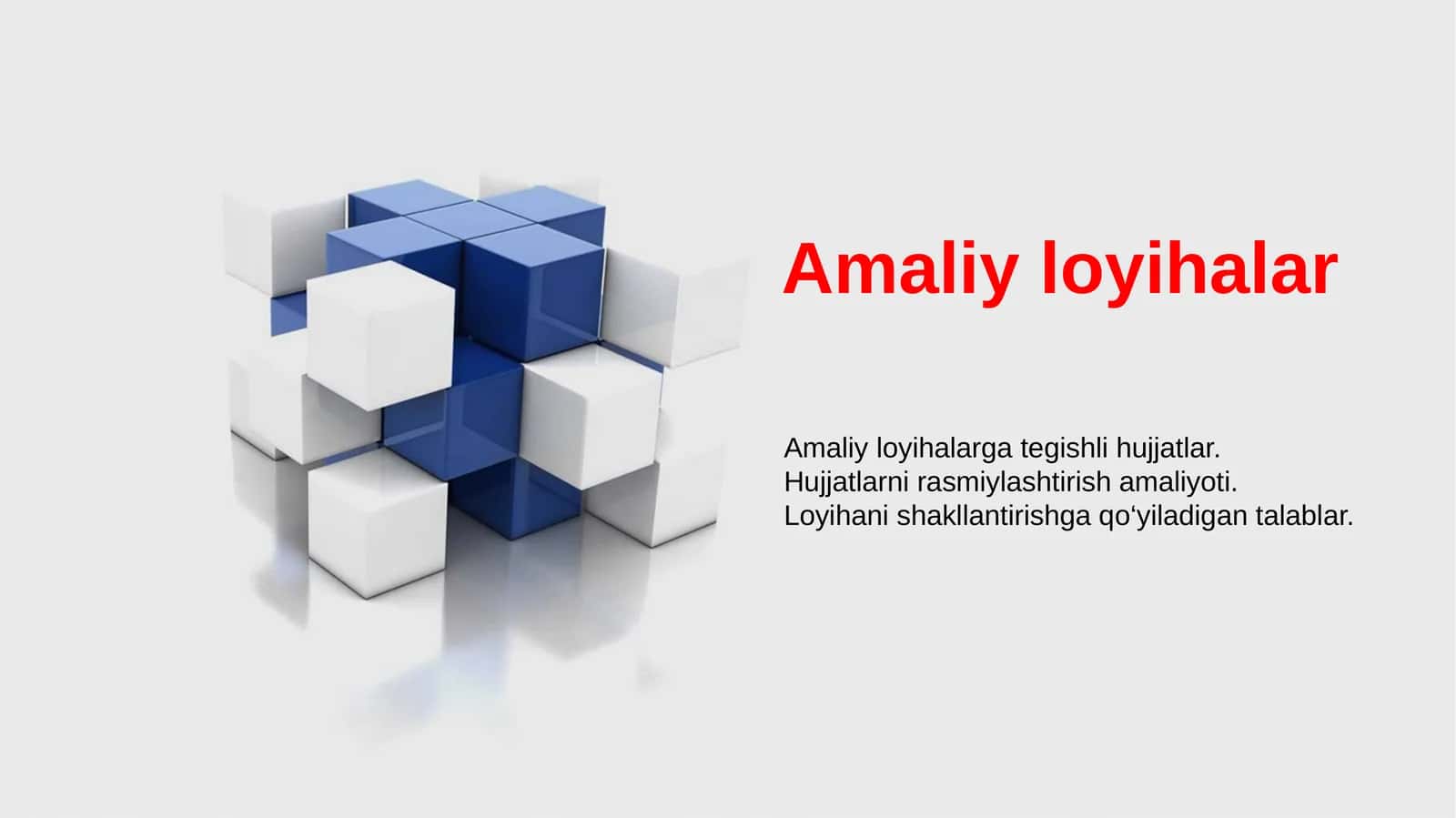 Amaliy loyihalar 1