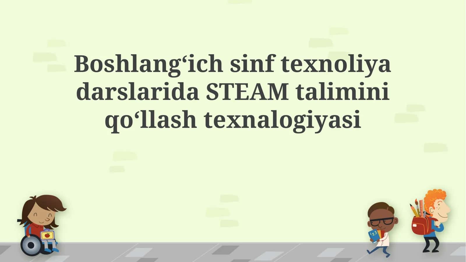 Steam taʼlimi (STEAM talimini) 1