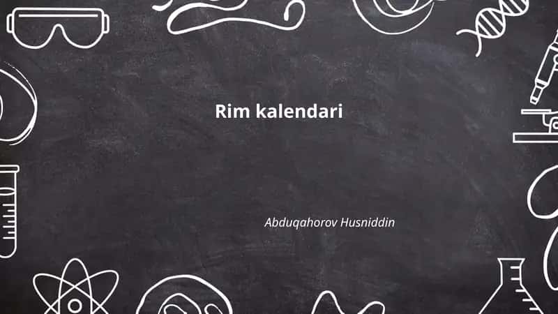 Rim kalendari 1