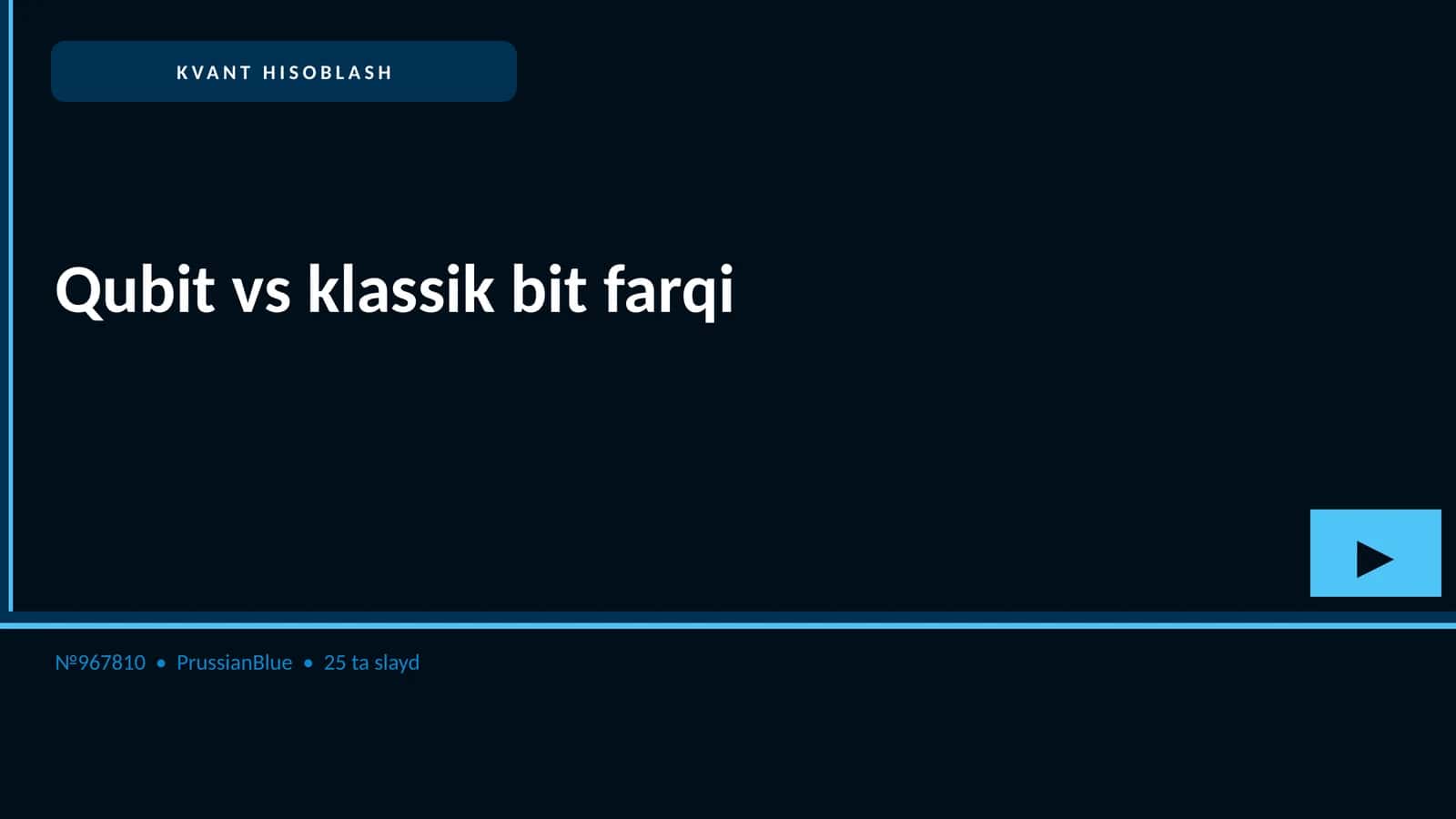 KVANT HISOBLASH 1