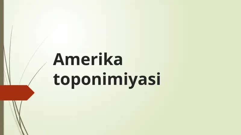 Amerikatoponimiyasi 1