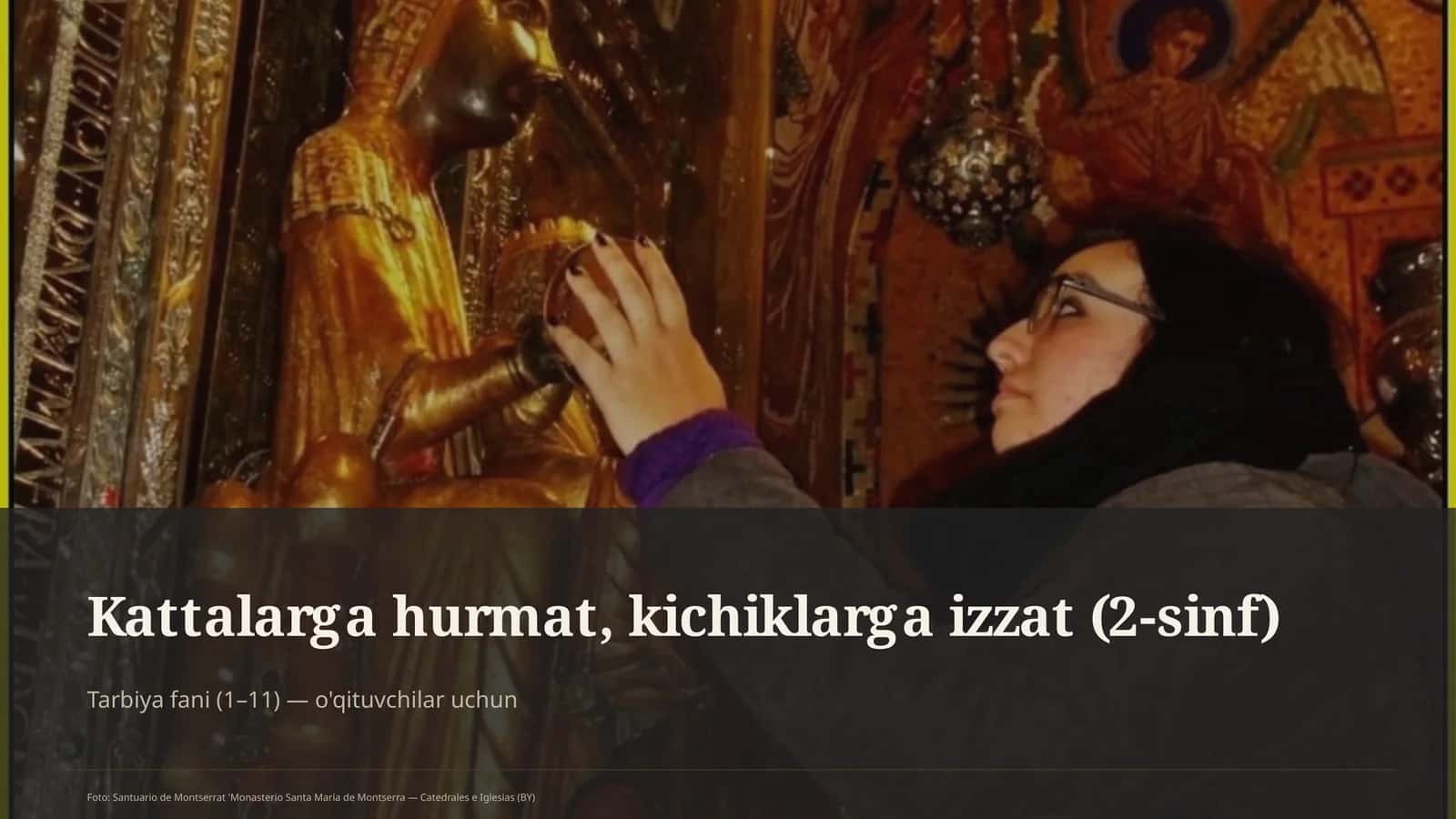 Kattalarga hurmat, kichiklarga izzat (2-sinf) 1