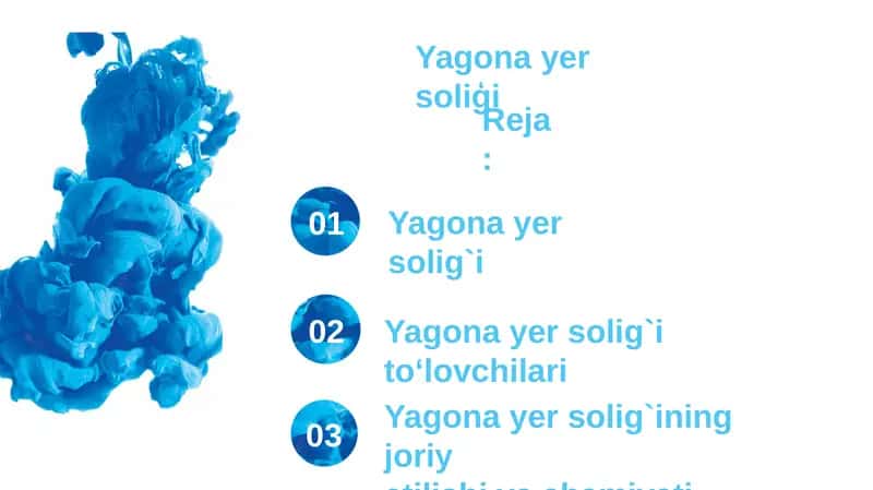 Yagona yer soliģi 1