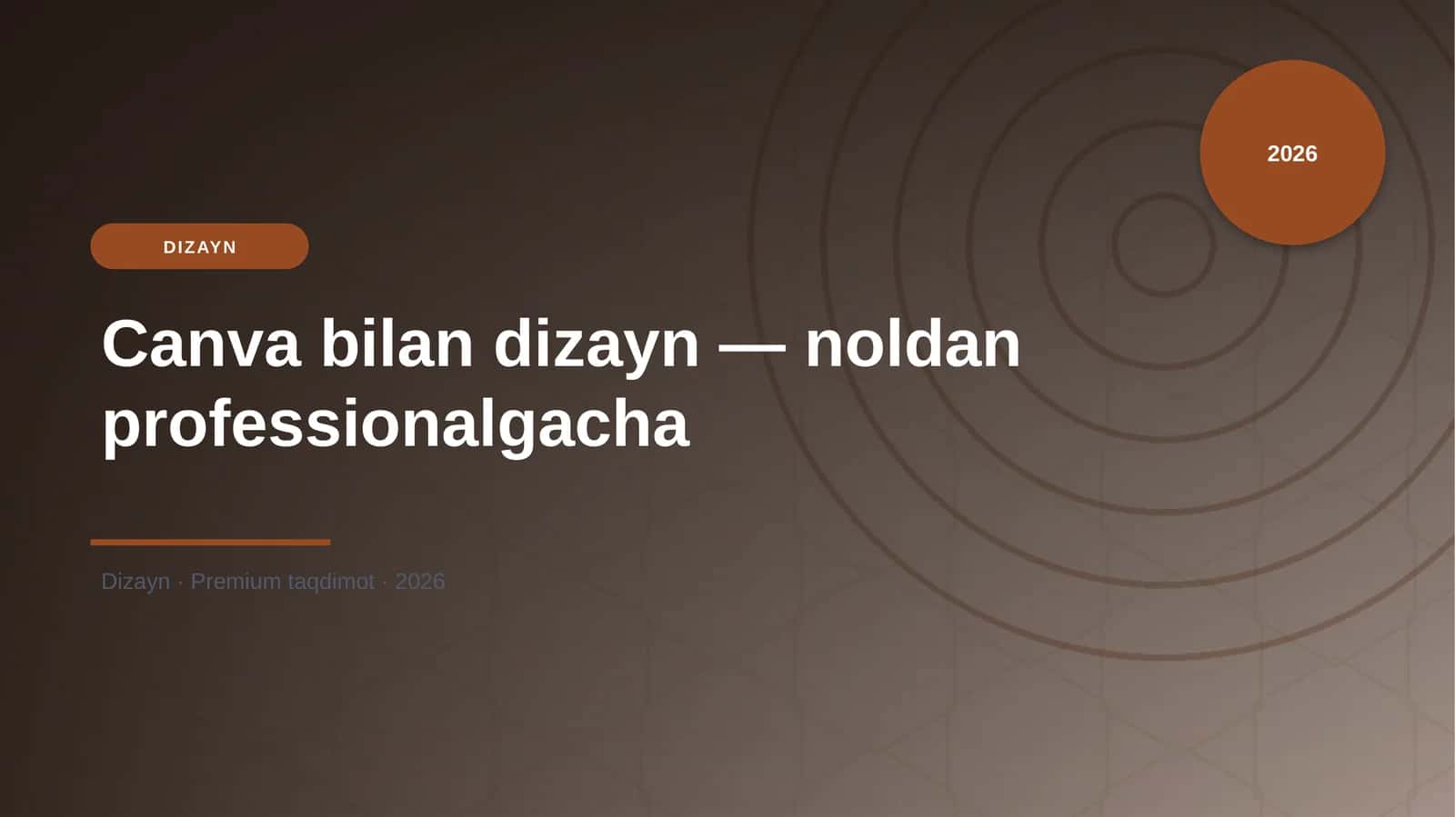 Canva bilan dizayn — noldan professionalgacha 1