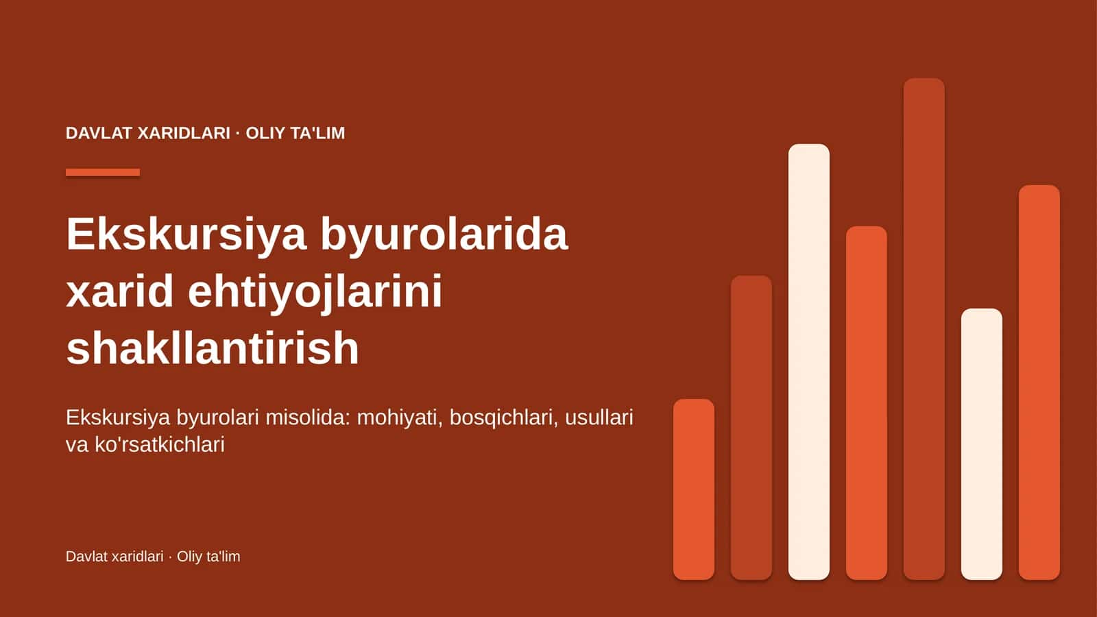 Ekskursiya byurolarida xarid ehtiyojlarini shakllantirish 1