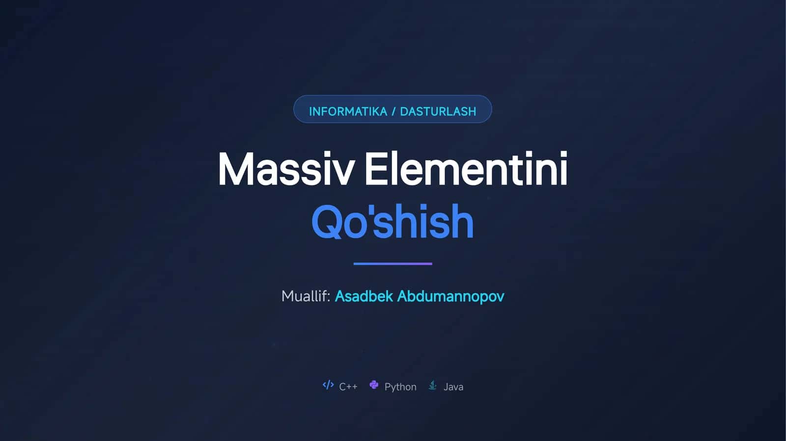 Massiv Elementini 1