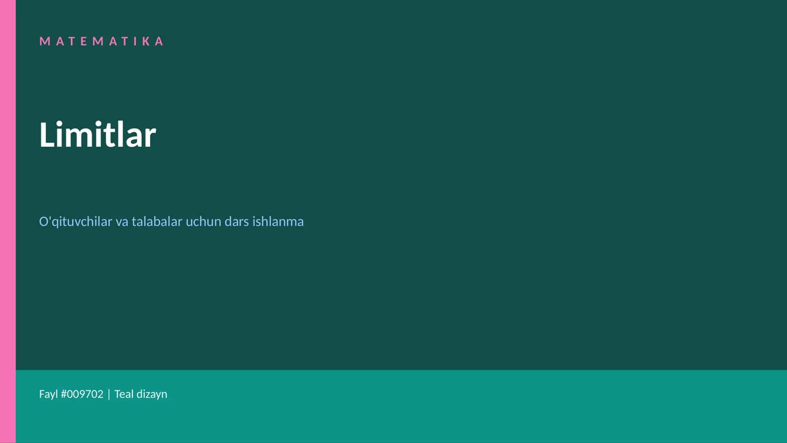 Limitlar 1