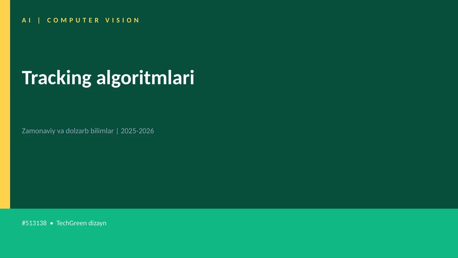 Tracking algoritmlari 1