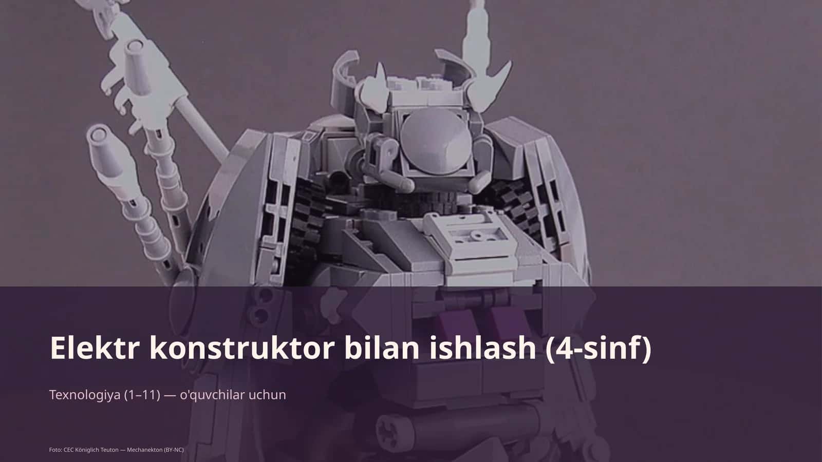 Elektr konstruktor bilan ishlash (4-sinf) 1