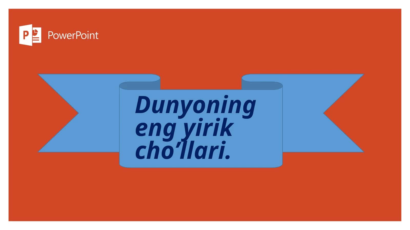 Dunyoning eng yirik cho’llari 1