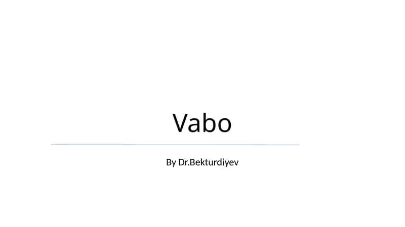Vabo 1