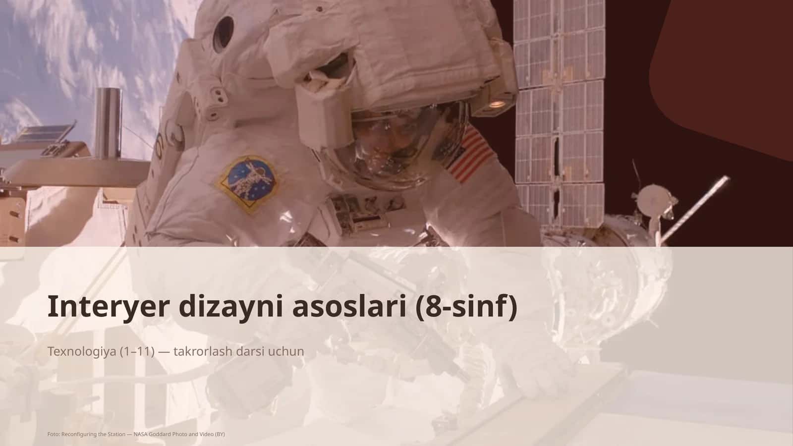 Interyer dizayni asoslari (8-sinf) 1