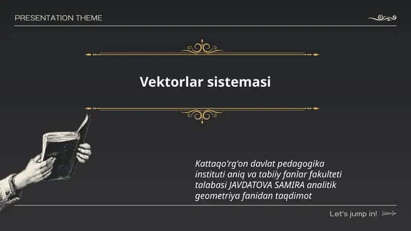Vektorlar sistemasi 1