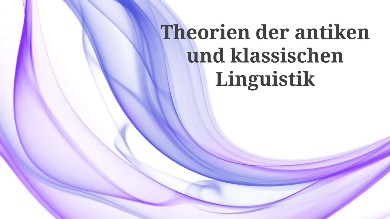 Römische Linguistik: Varro und Priscian 1