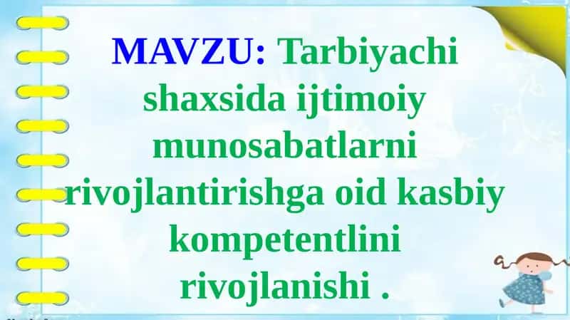 Pedagogika Tarbiyachi Shaxsini Shakllantirish 1