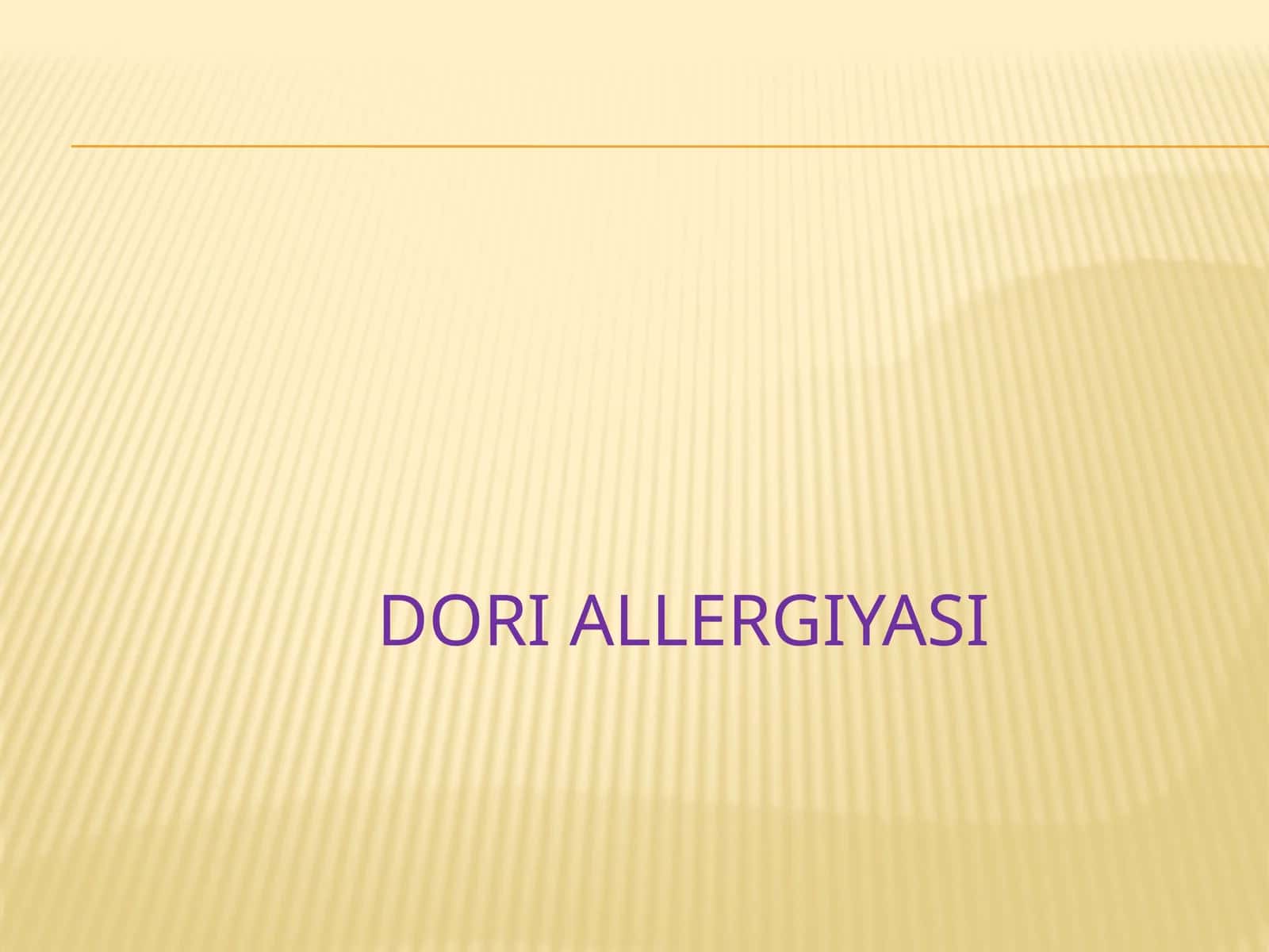 DORILAR ALLERGIYASI 1
