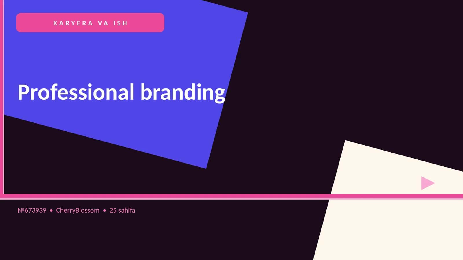 Professional branding 1