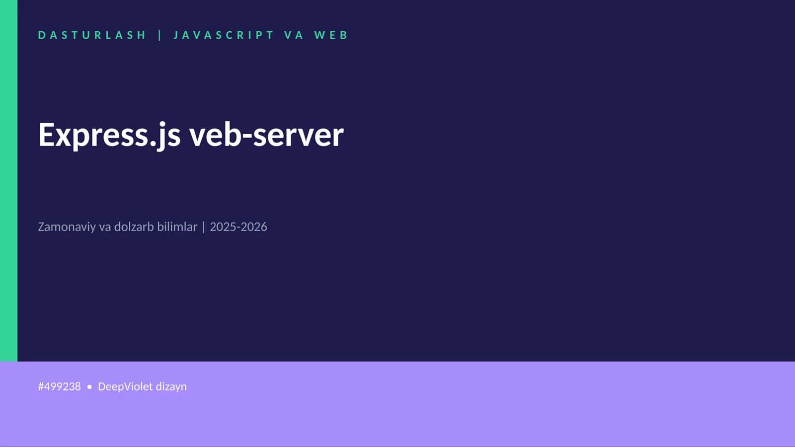 Express.js veb-server 1