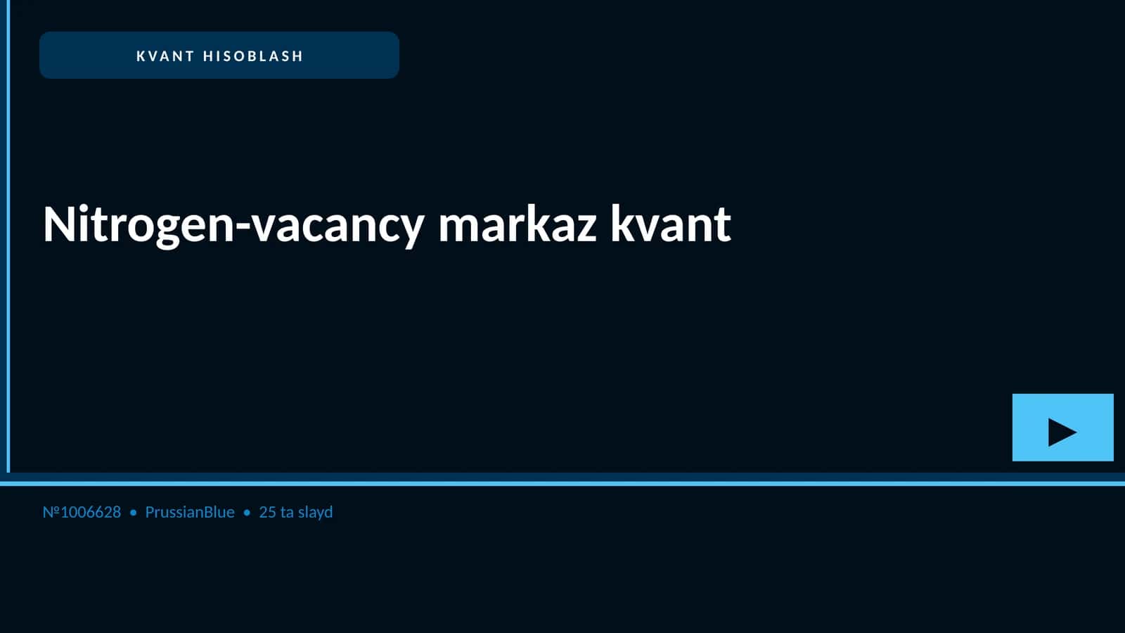 Nitrogen-vacancy markaz kvant 1