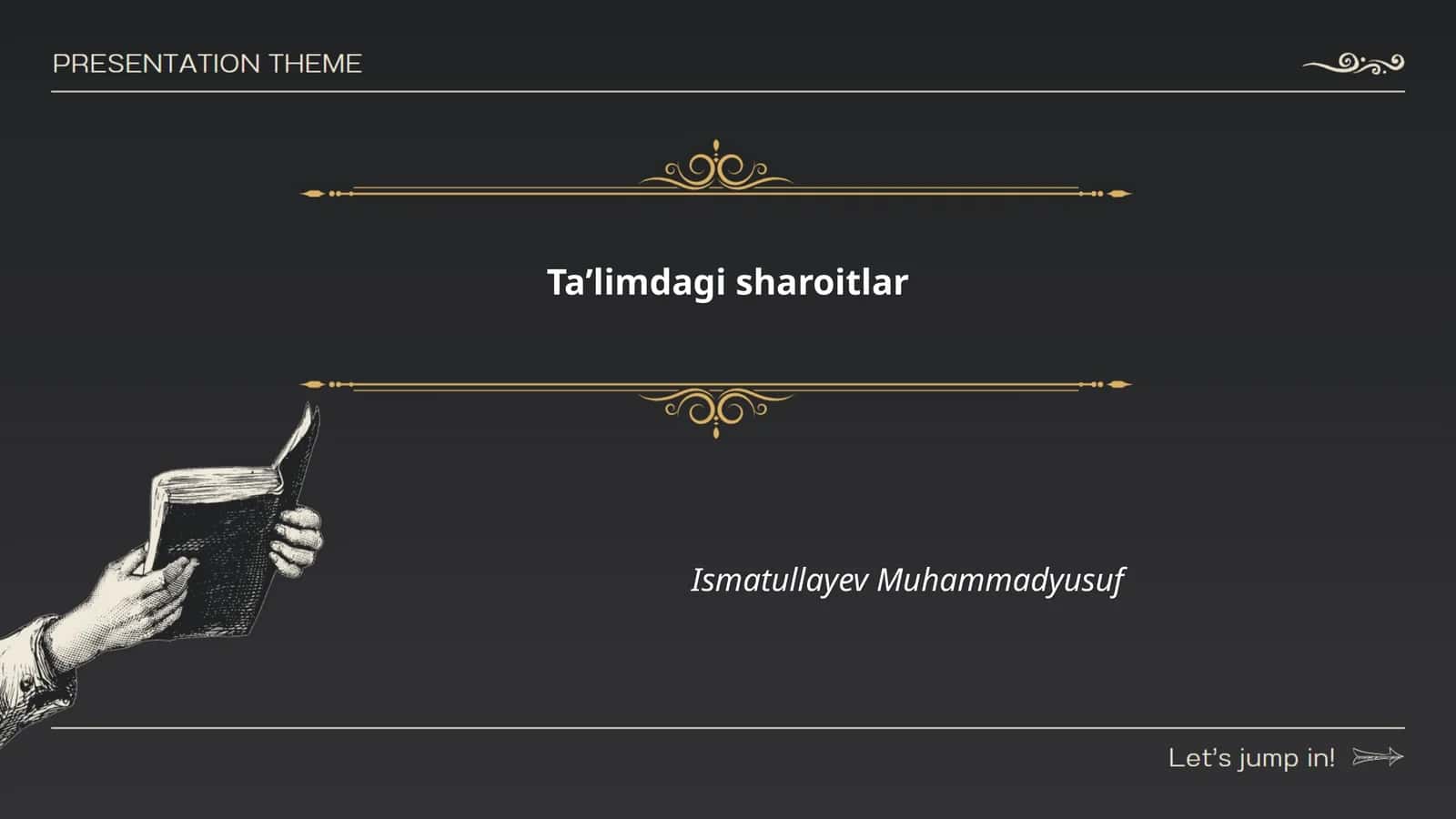 Taʼlimdagi sharoitlar 1