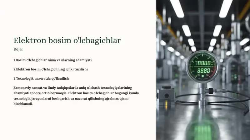 Elektron bosim o'lchagichlar 1
