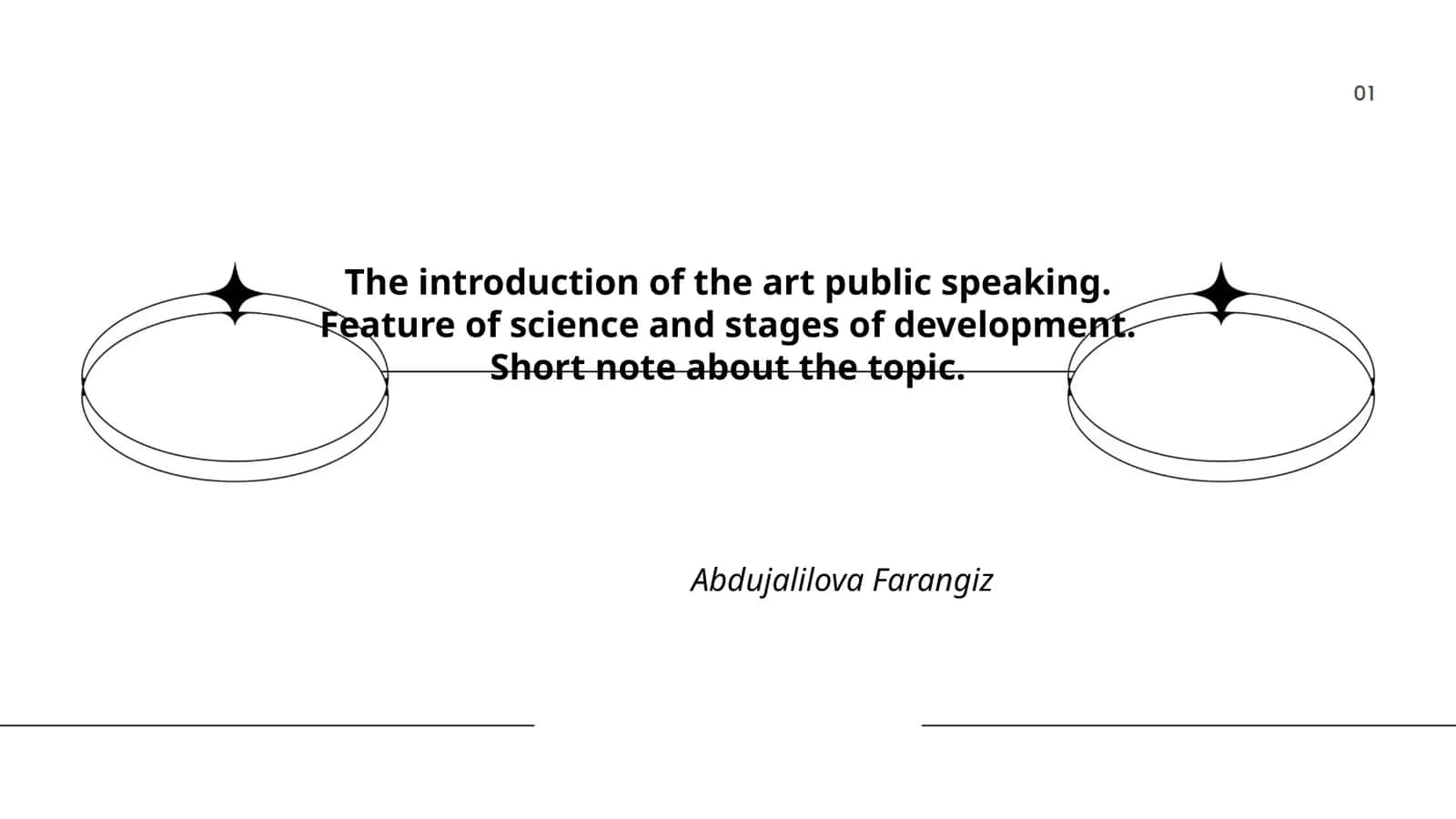 Public Speaking: History, Art, and Science 1
