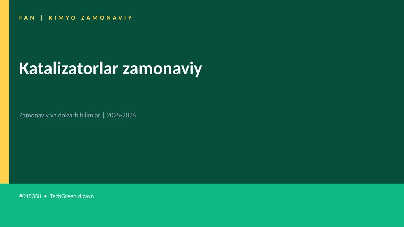 KIMYO ZAMONAVIY 1