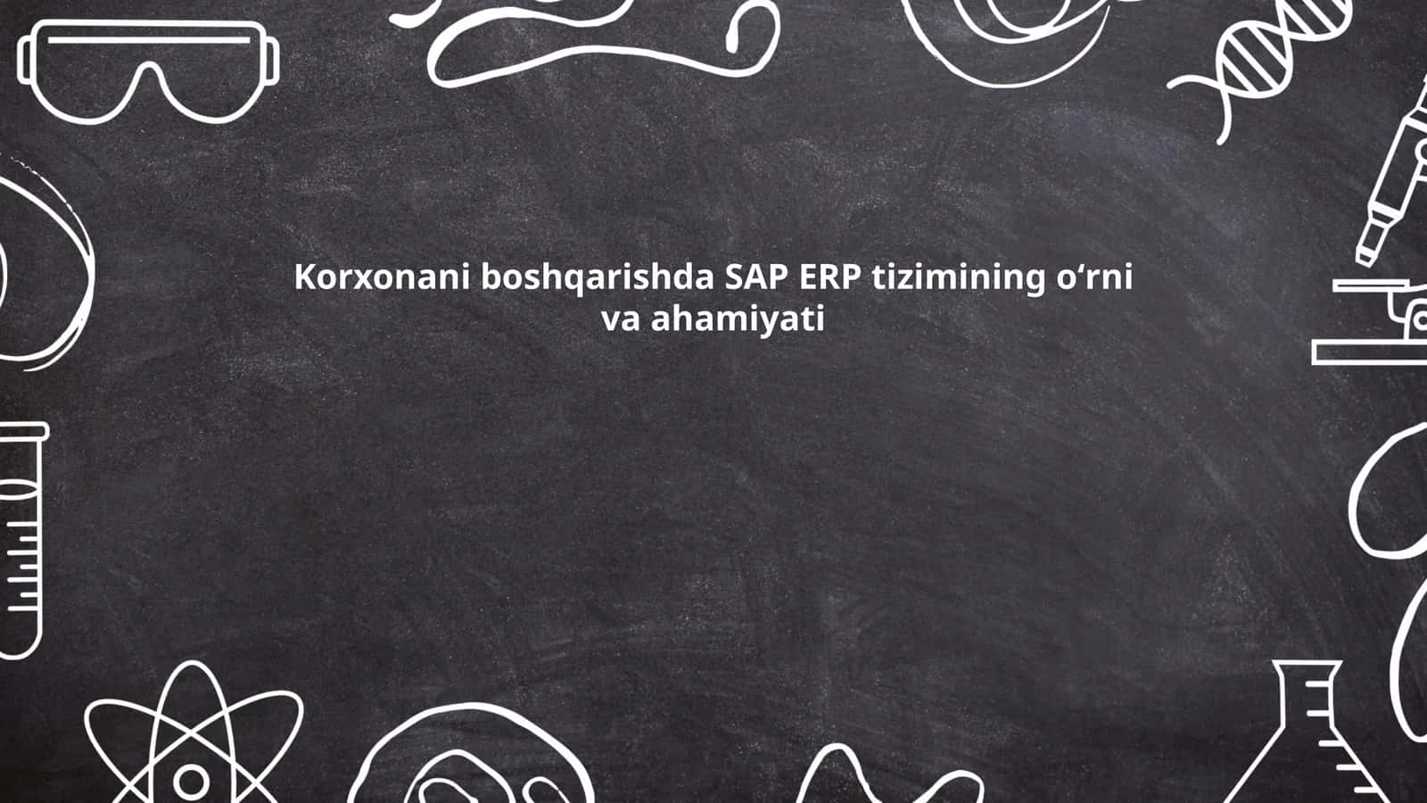 SAP ERP tizimi 1