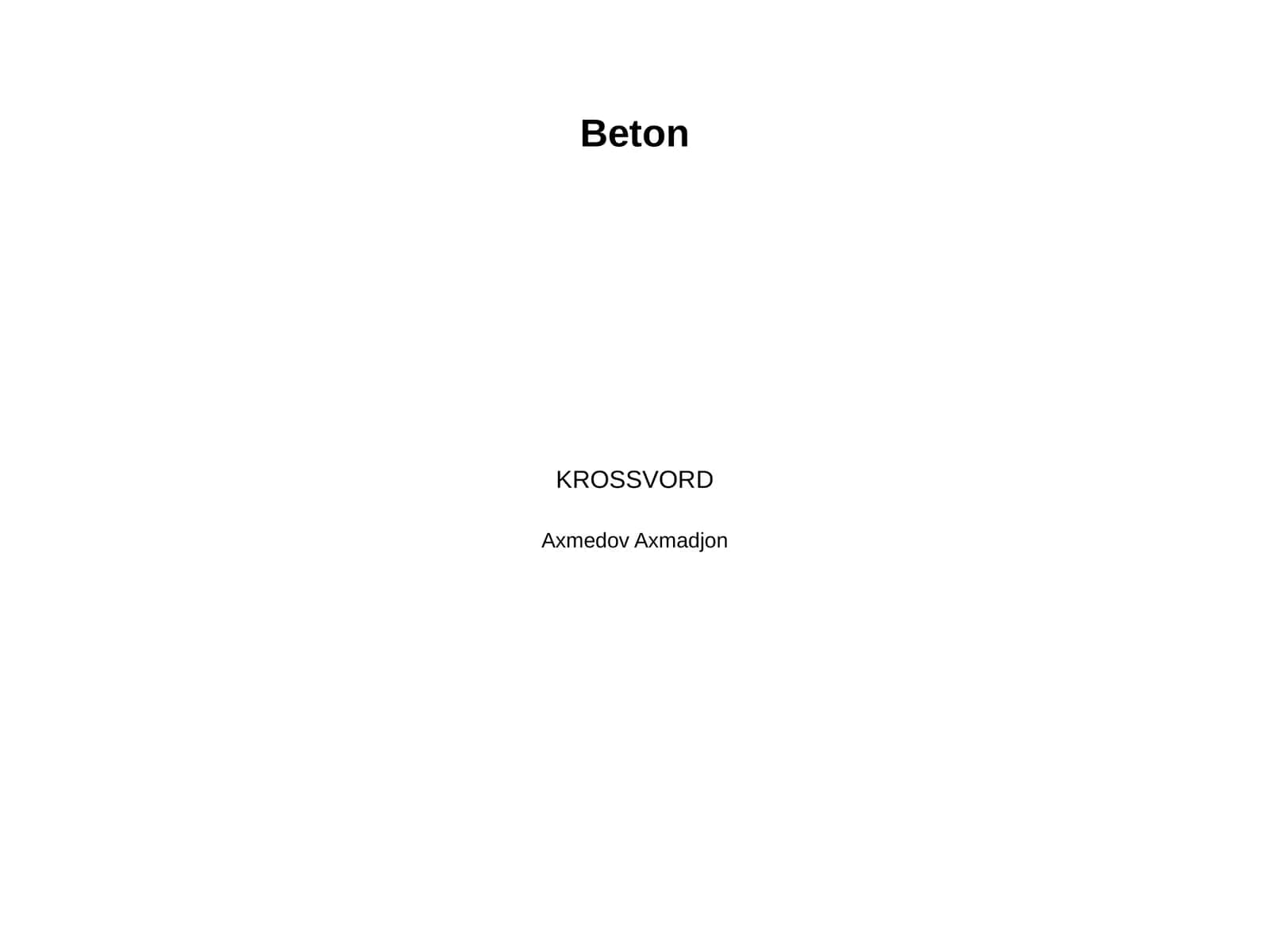 Beton 1