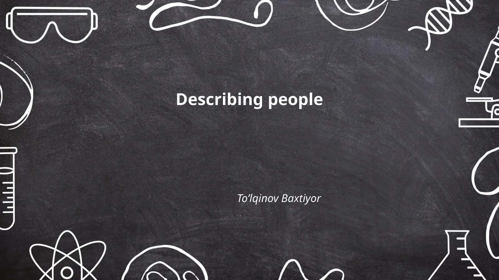 Describing people 1