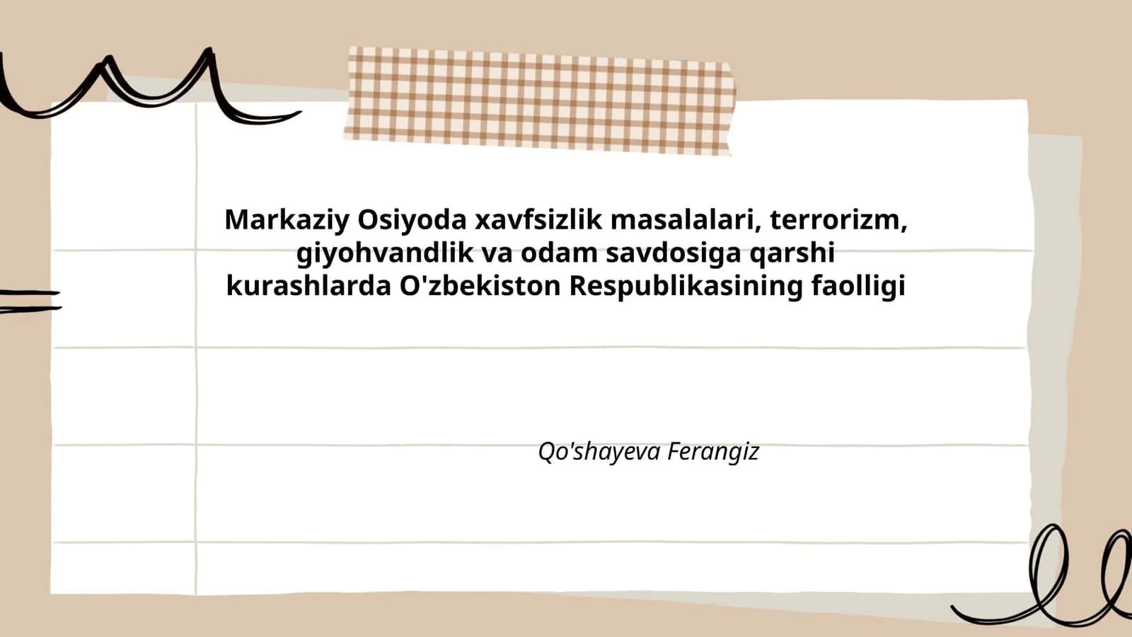 O'zbekiston Respublikasining xavfsizlik siyosati 1