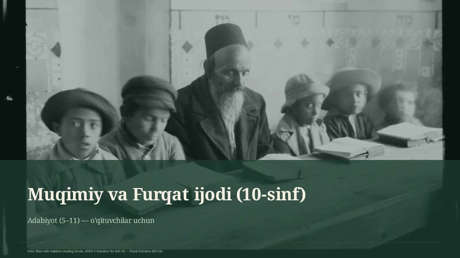 Muqimiy va Furqat ijodi (10-sinf) 1