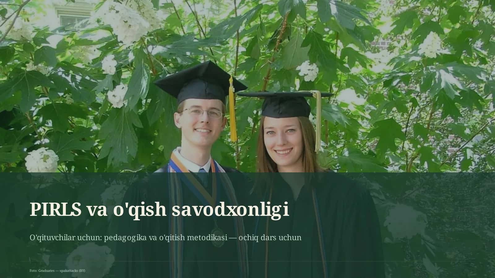 PIRLS va o'qish savodxonligi 1