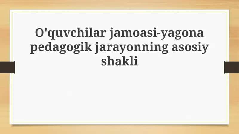 O'quvchilar jamoasi 1